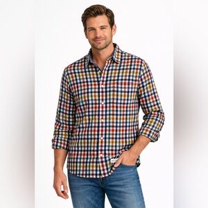 CPO Provisions | Men's Plaid Flannel Button-Down Shirt | Small